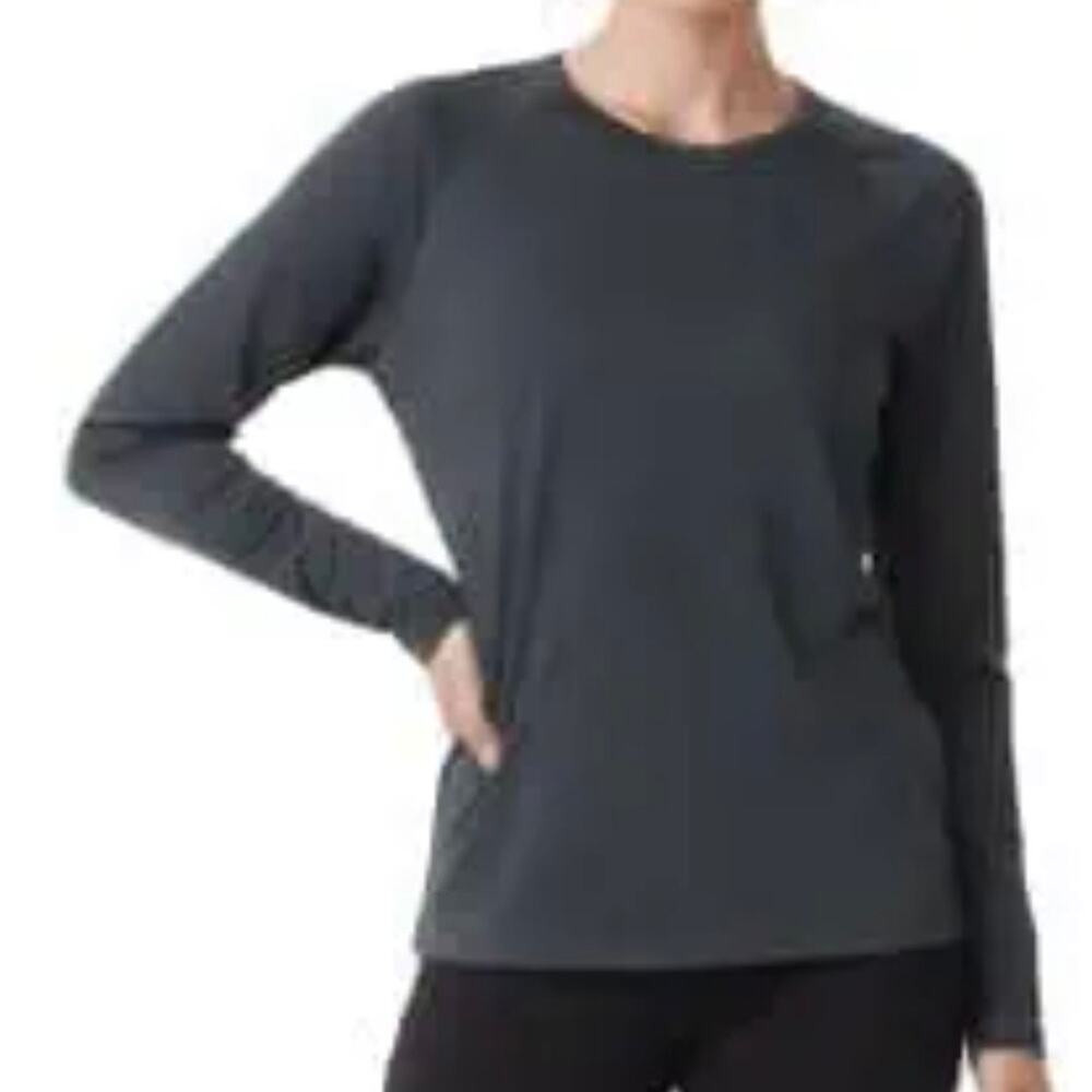 SEG'MENTS | Dark Gray Long Sleeve Base Layer 100% Merino Wool Woolmark | XL